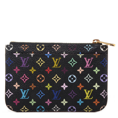 Louis Vuitton Monogram Multicolor Key Pouch Black 1 of 7