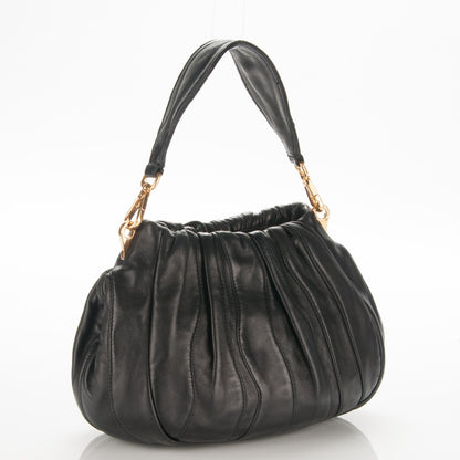 Prada Nappa Mordore Stripes Shoulder Bag Nero Black 3 of 7
