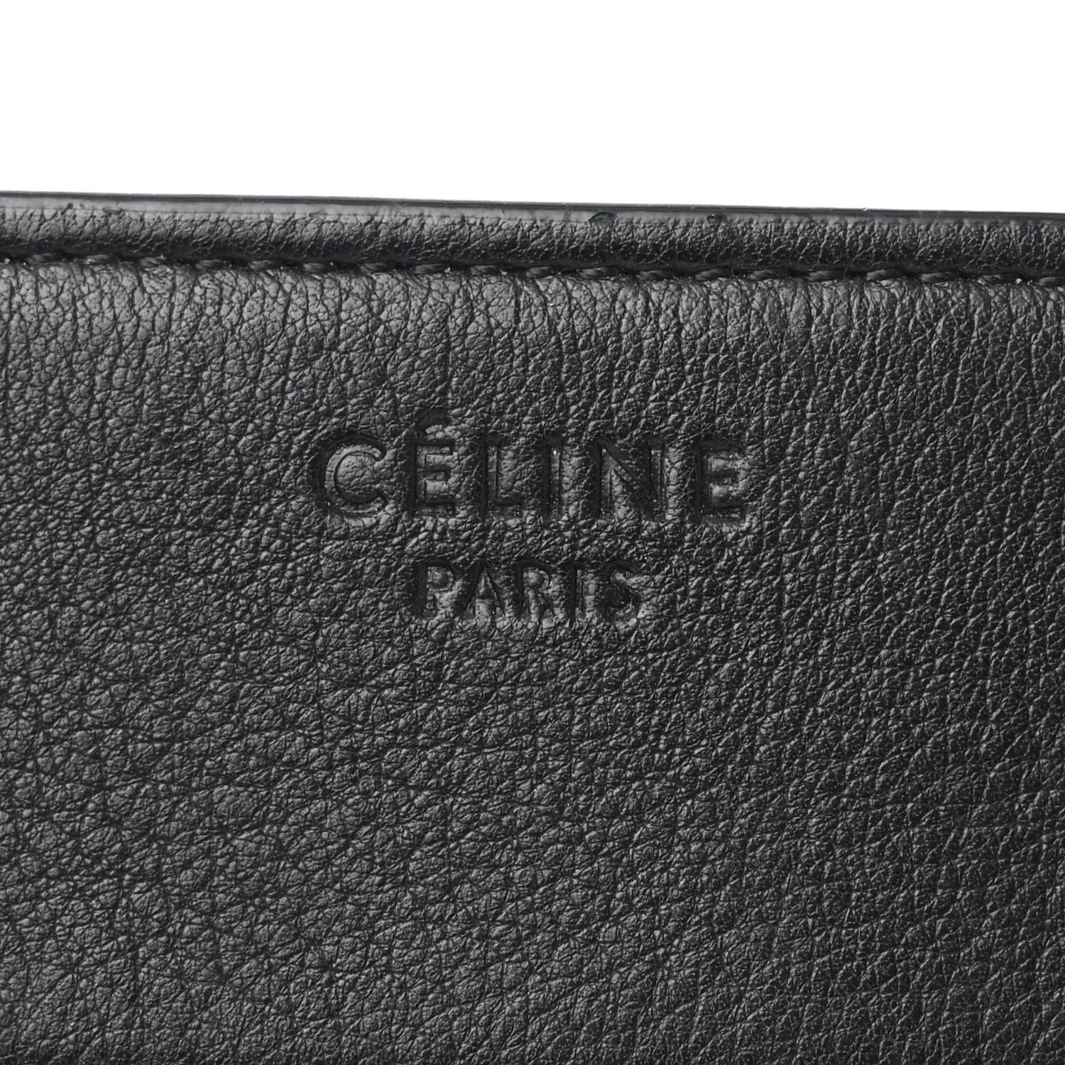 Celine Supple Calfskin Medium Phantom Luggage Black 6 of 11