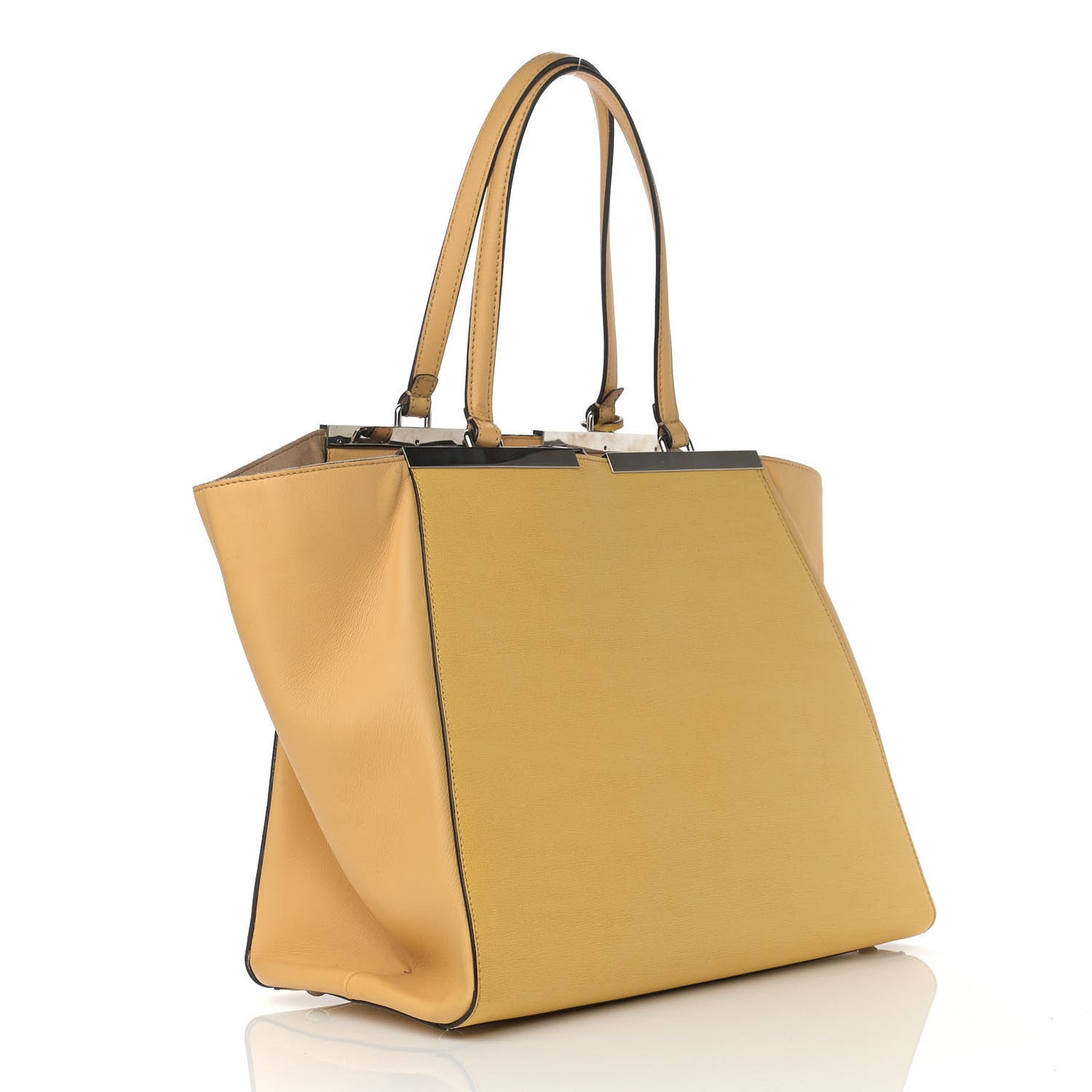 Vitello Elite Flamingo Large 3Jours Tote Giallo Alchemy