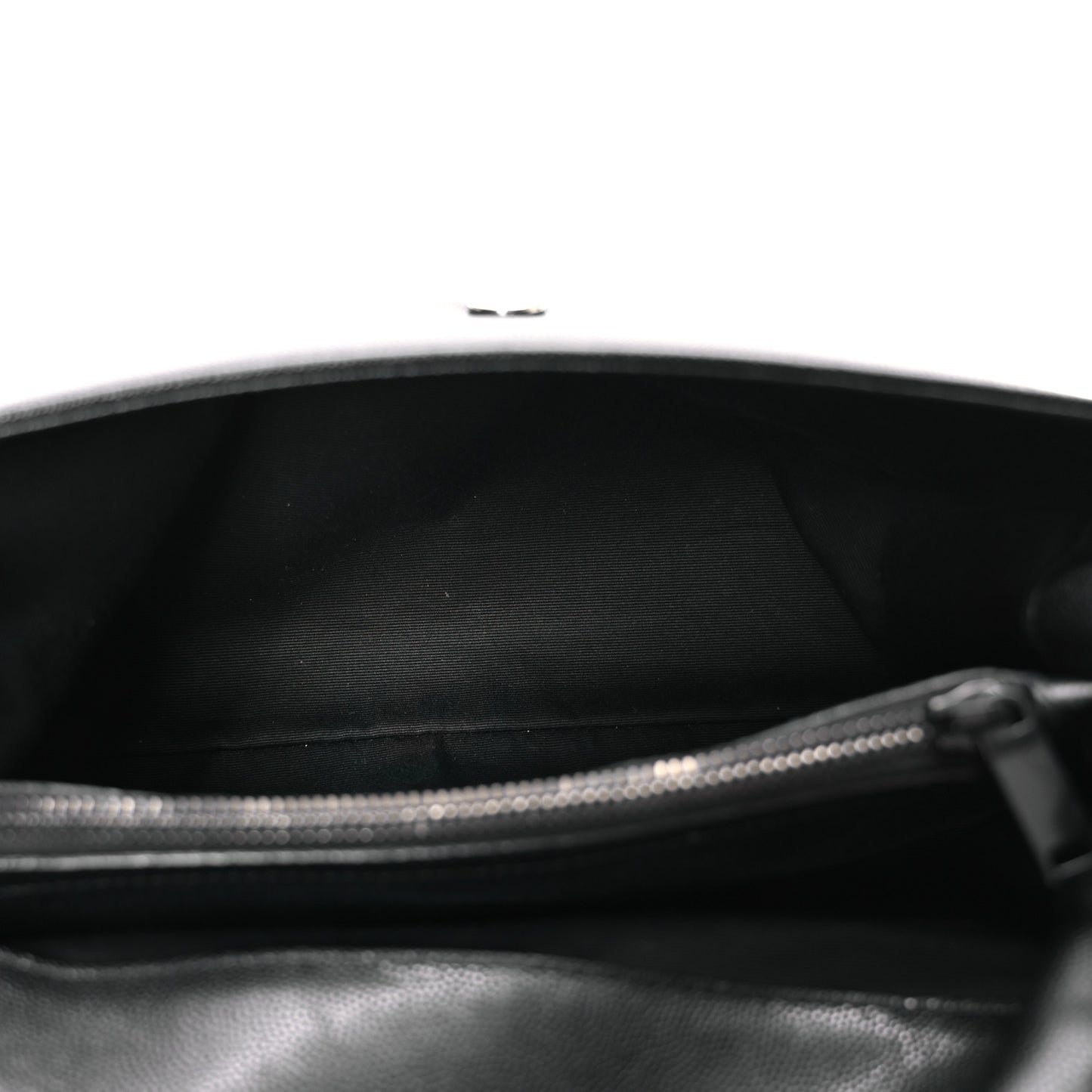 Grain De Poudre Medium West Hollywood Monogram Fold-Over Black