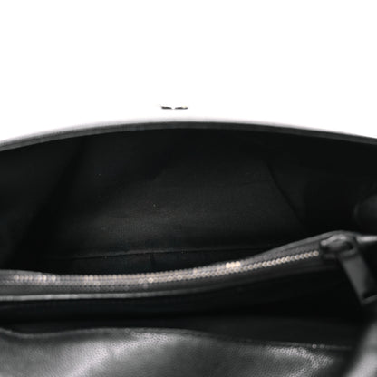 Saint Laurent Grain De Poudre Medium West Hollywood Monogram Fold-Over Black 6 of 17