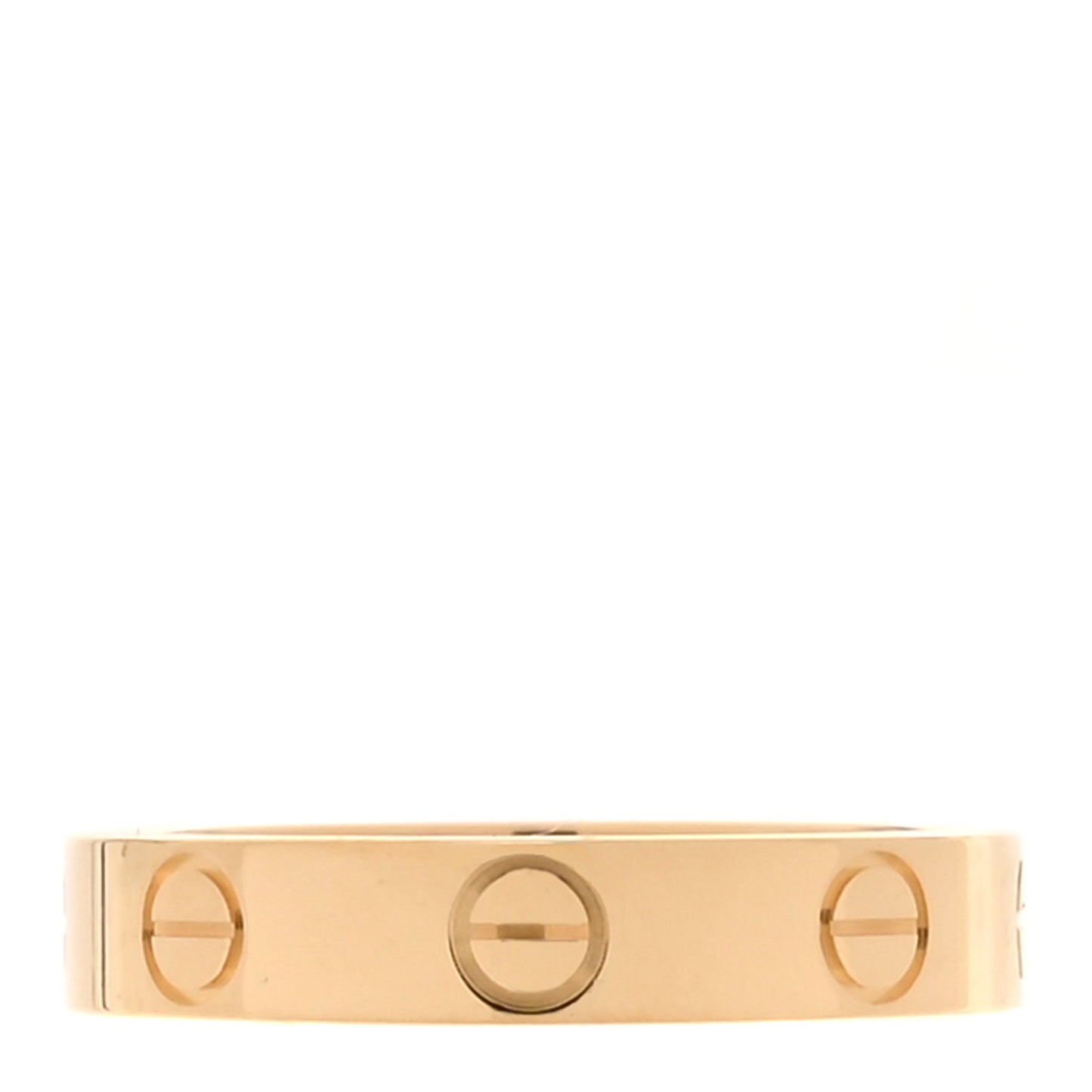 18K Yellow Gold 3.5mm LOVE Wedding Band Ring 51 5.75