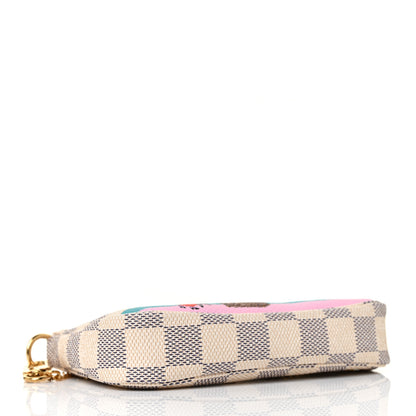 Louis Vuitton Damier Azur 2016 Christmas Animation Mini Pochette Accessories 4 of 9
