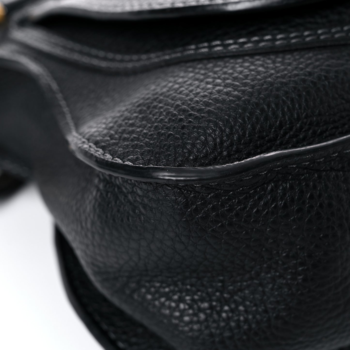 Calfskin Small Marcie Satchel Black