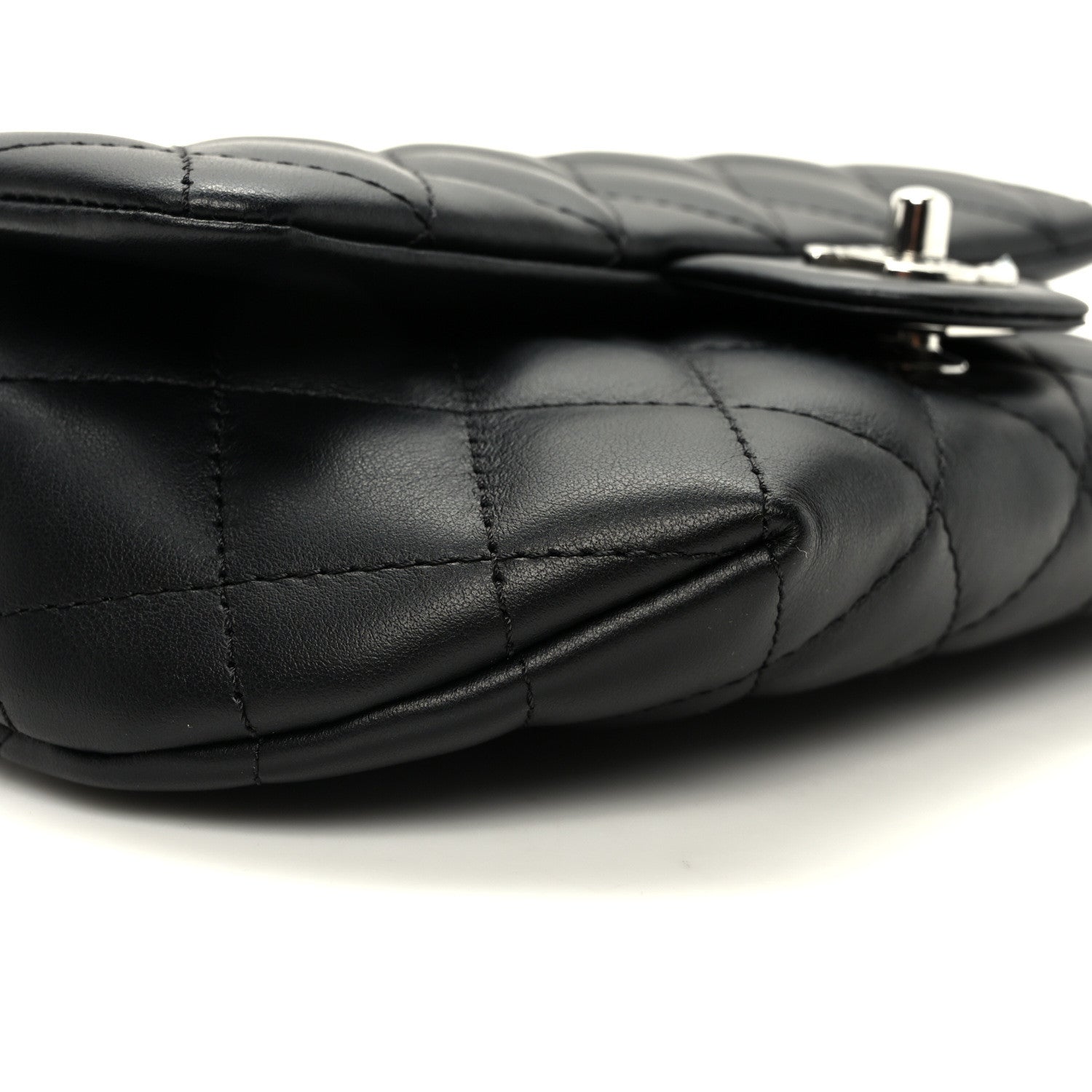Chanel Calfskin Quilted CC Uniform Flap Belt Bag Black 9 of 10
