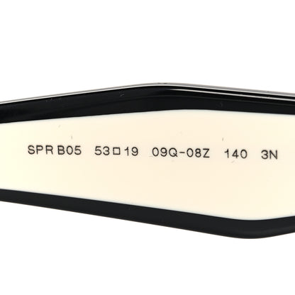 Prada Acetate Sunglasses SPR B05 Black White 6 of 7