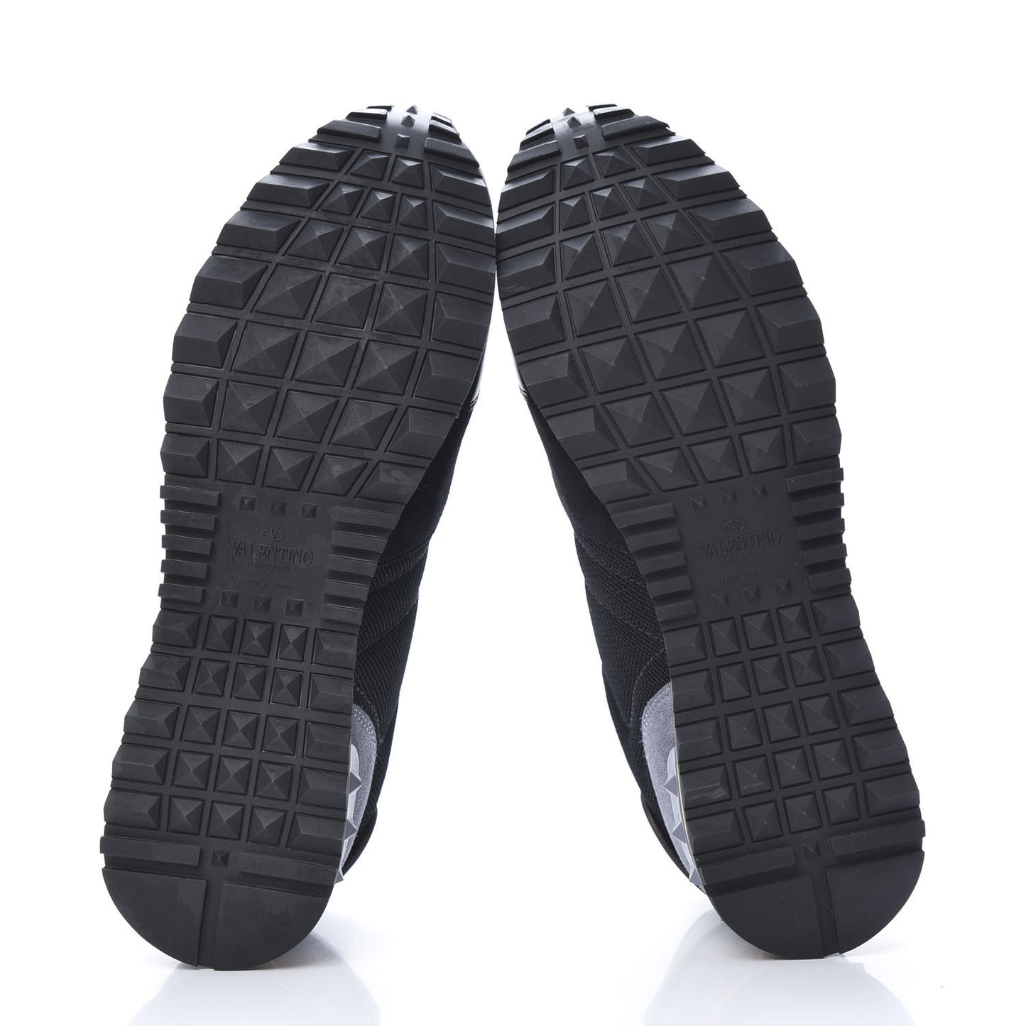 Nylon Suede Womens Rockrunner Sneakers 40 Black Multicolor