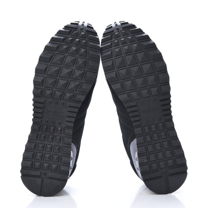 Valentino Garavani Nylon Suede Womens Rockrunner Sneakers 40 Black Multicolor 5 of 8