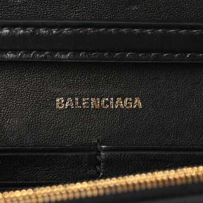 Balenciaga Shiny Box Calfskin Hourglass Chain Bag Black 6 of 8