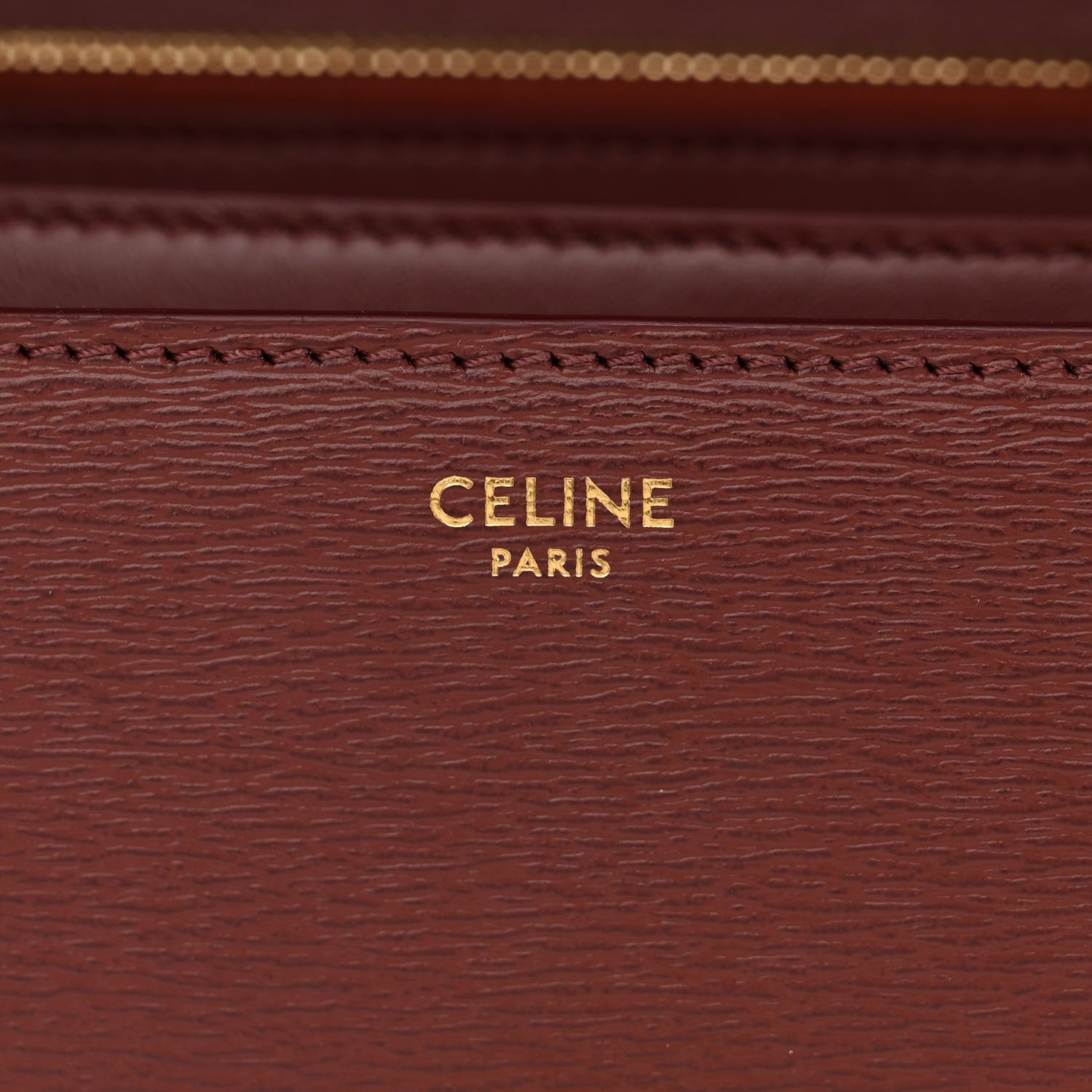 Celine Liege Calfskin Medium Classic Box Flap Bag Burgundy 6 of 11