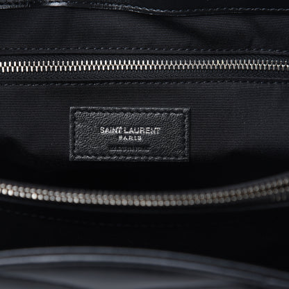 Saint Laurent Calfskin Y Quilted Monogram Large Loulou Shopper Black 6 of 9