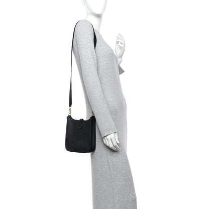 Hermes Taurillon Clemence Evelyne TPM Black 2 of 12