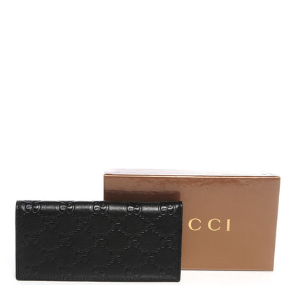 Gucci Guccissima Checkbook Cover Black 5 of 8