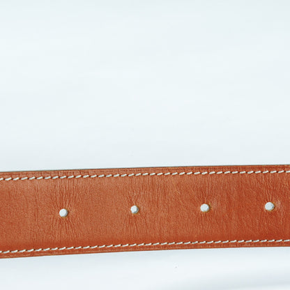 Hermes Box Chamonix 32mm H Belt 95 Black Fauve 5 of 8