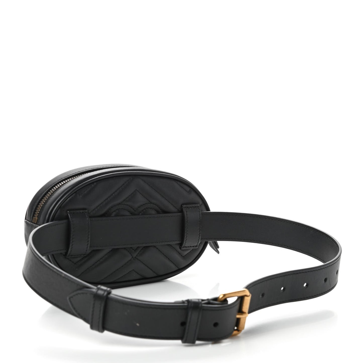 Calfskin Matelasse GG Marmont Belt Bag 75 30 Black