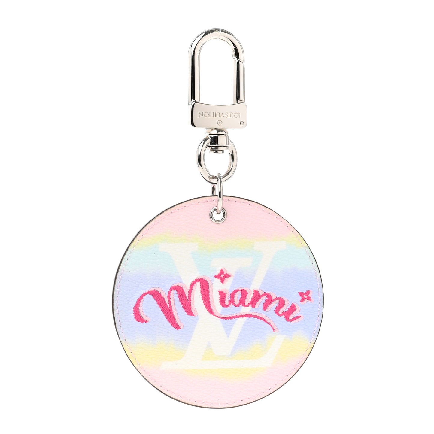 Monogram Escale Miami Bag Charm Key Holder Pastel