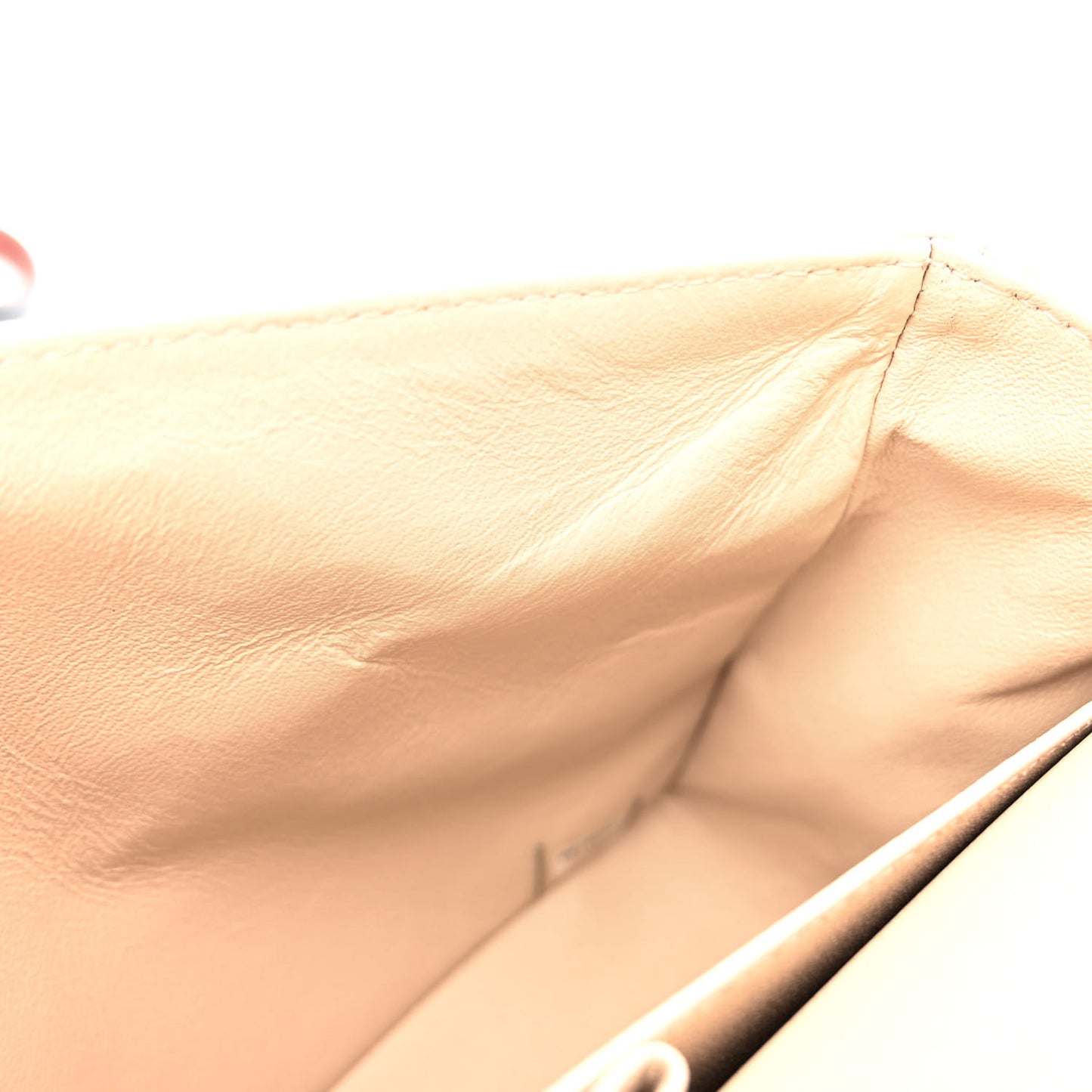 Caviar Quilted Medium Double Flap Beige
