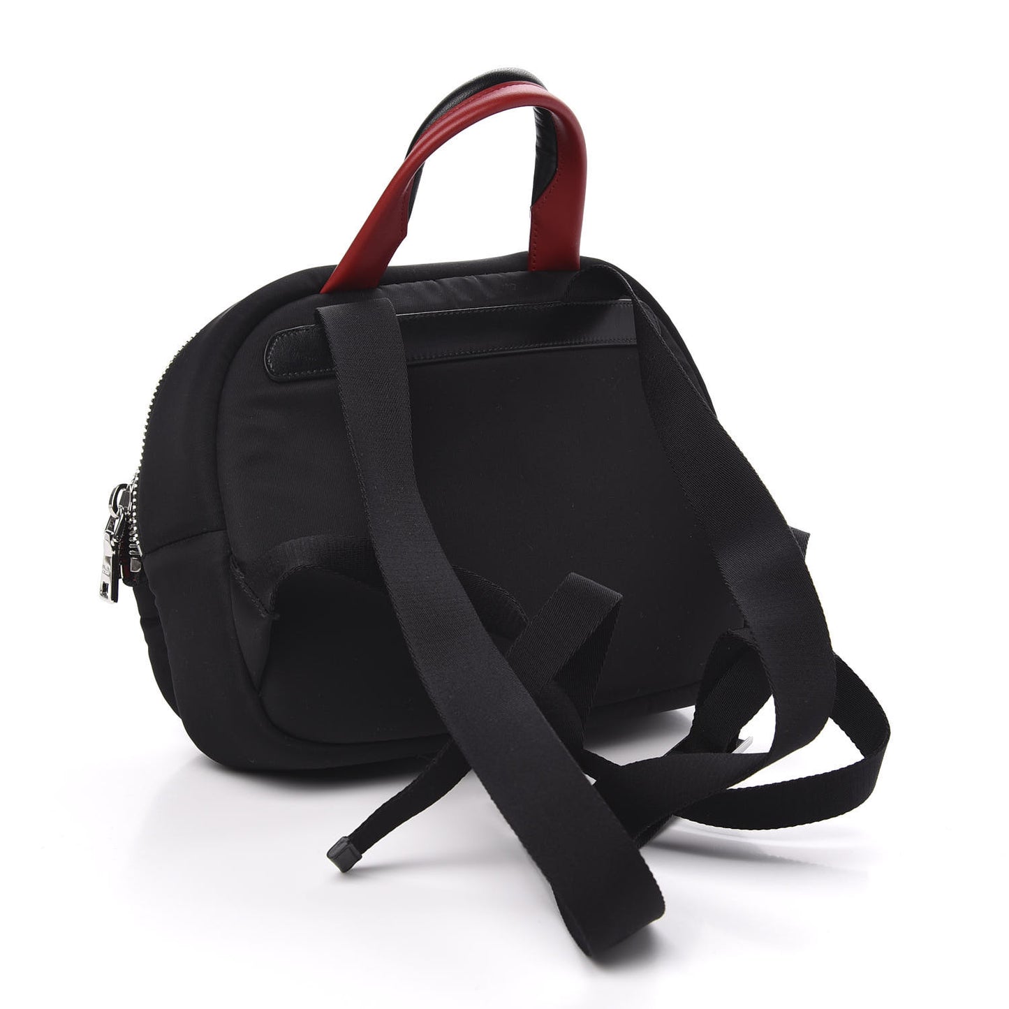 Tessuto Nylon Pocket Top Handle Cargo Bag Black Fuoco