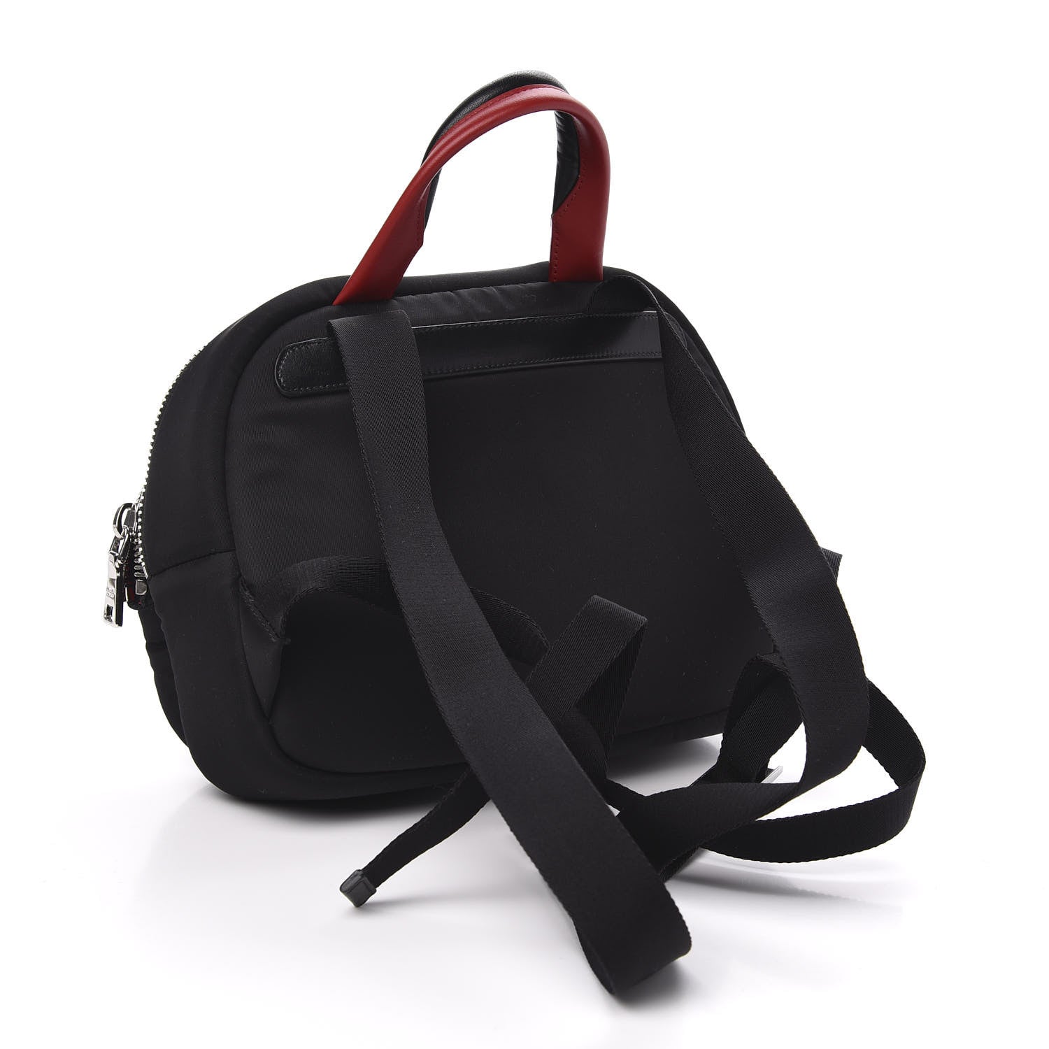 Prada Tessuto Nylon Pocket Top Handle Cargo Bag Black Fuoco 2 of 8