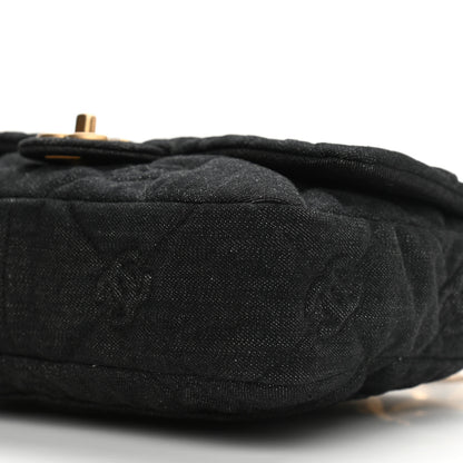 Chanel Denim Quilted Medium Funky Town Flap Black 6 of 11