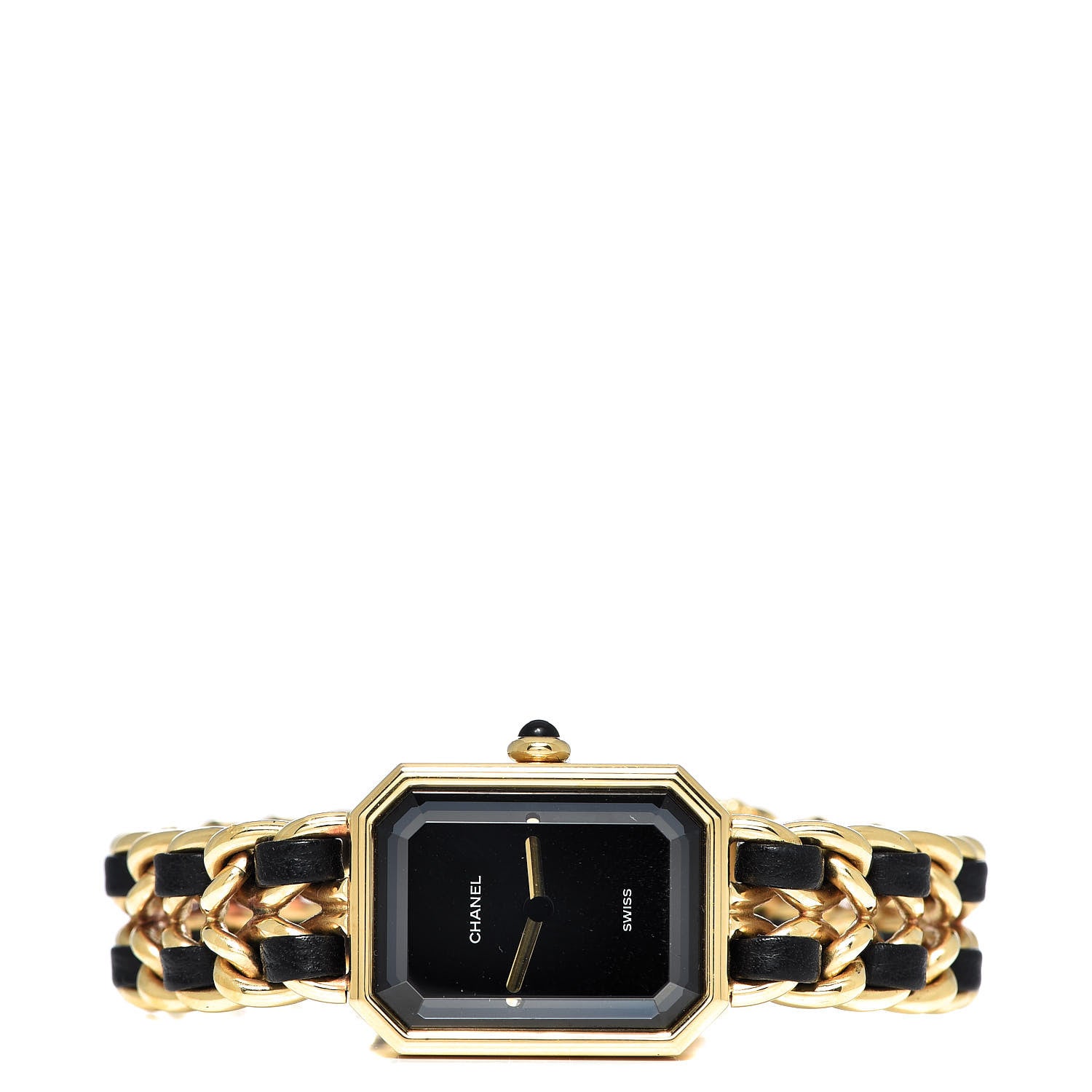 Chanel Stainless Steel Lambskin 20mm Chain Premiere Quartz Watch Gold L 3 of 6
