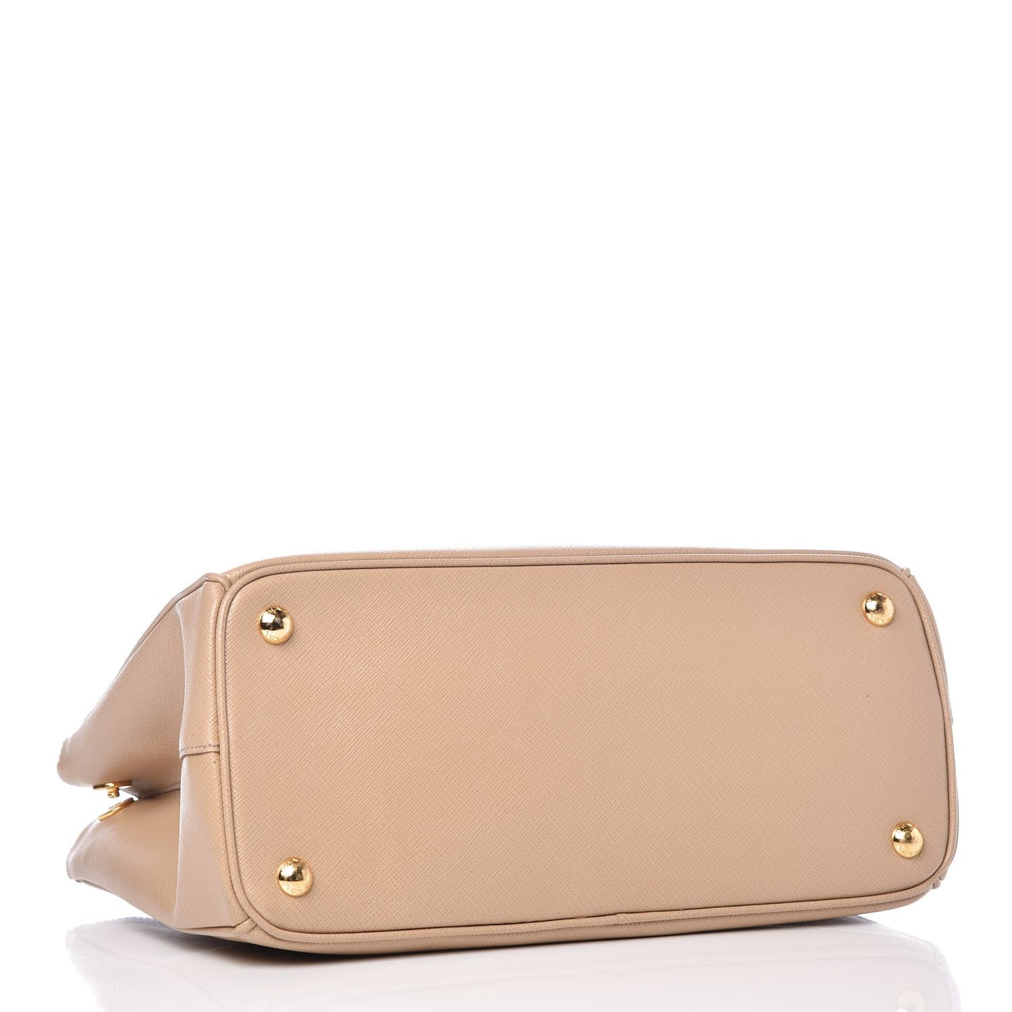 Saffiano Small Galleria Double Zip Tote Sabbia