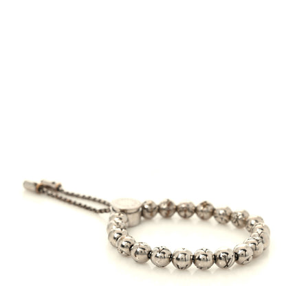 Louis Vuitton Monogram Beaded Bracelet Silver 3 of 6