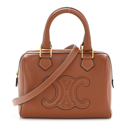 Celine Smooth Calfskin Triomphe Small Boston Bag Tan 3 of 40
