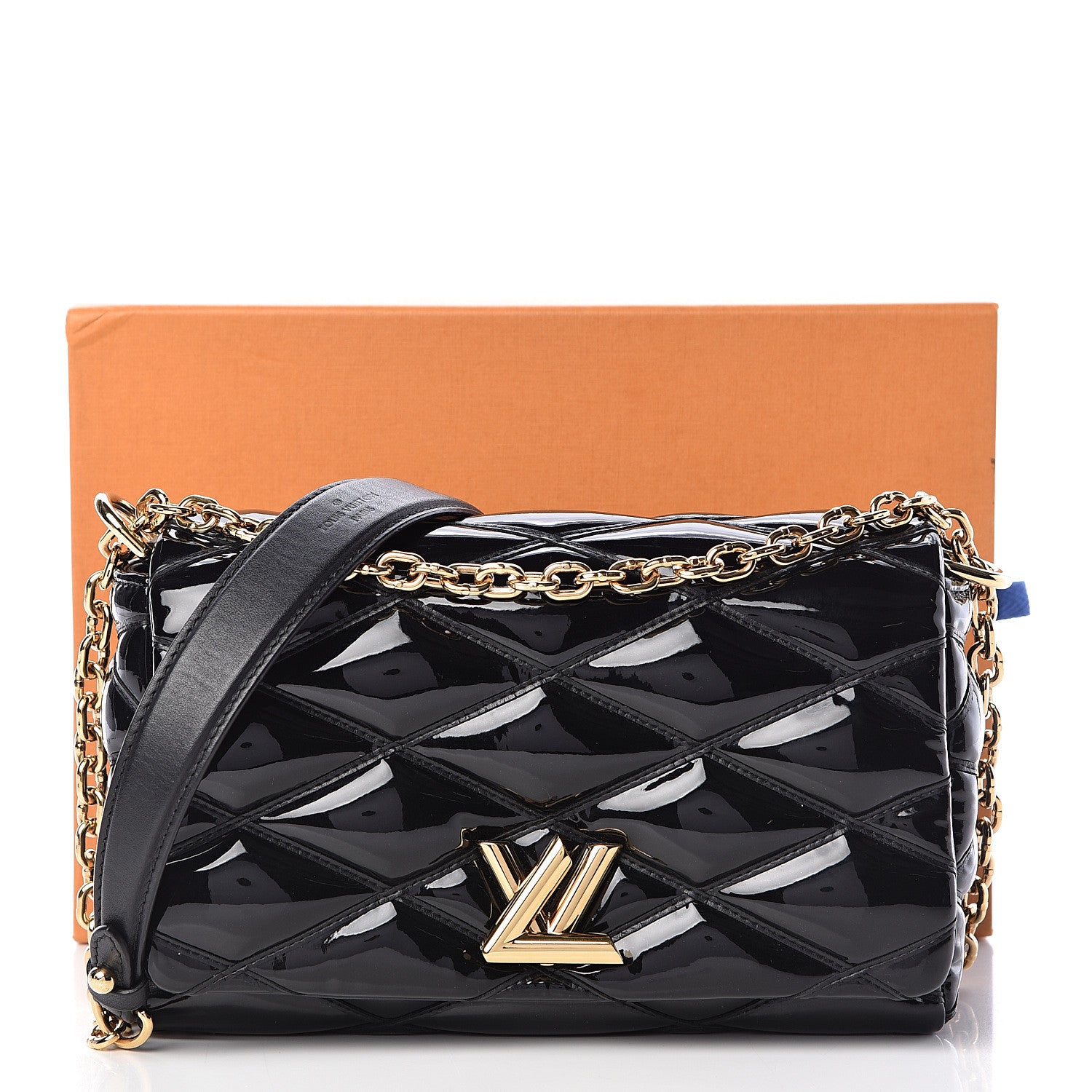 Louis Vuitton Patent Malletage GO-14 PM Black 10 of 10