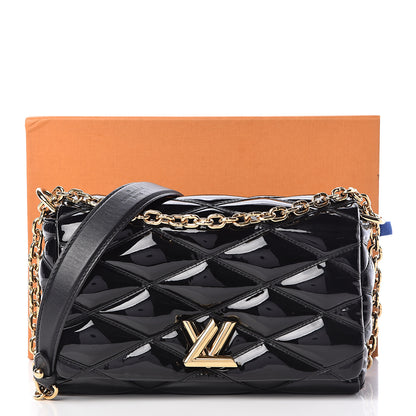 Louis Vuitton Patent Malletage GO-14 PM Black 10 of 10