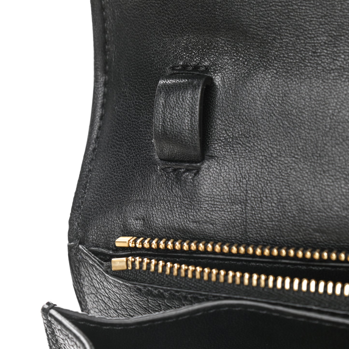 Goatskin Medium Classic Box Flap Bag Black