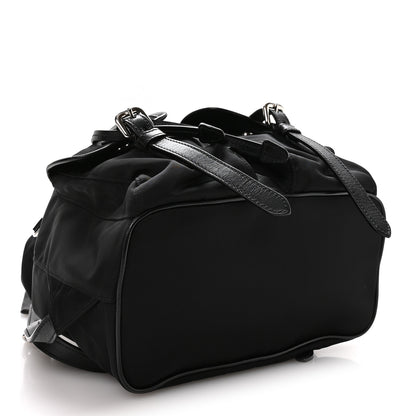 Prada Tessuto Nylon Soft Calfskin Backpack Black 4 of 11