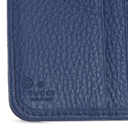 Gucci Monogram Dollar Calfskin Zip Around French Flap Wallet Beige Ebony Caspian 6 of 7