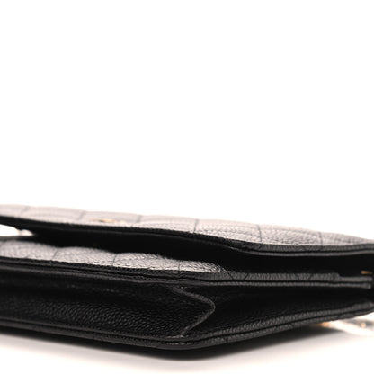 Chanel Caviar Quilted Wallet On Chain WOC Black 10 of 10
