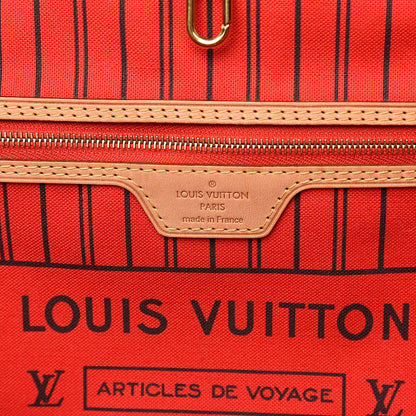 Louis Vuitton Monogram Jungle Dots Neo Neverfull MM Coquelicot Denim 6 of 12