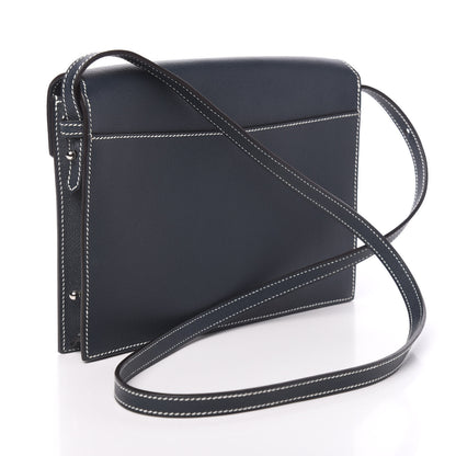 Hermes Evercolor Swift Faco Clutch Bleu de Malte Rose Tyrien Gold 3 of 10