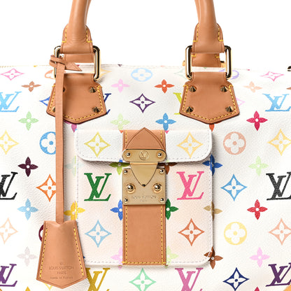 Louis Vuitton Monogram Multicolor Speedy 30 White 6 of 8