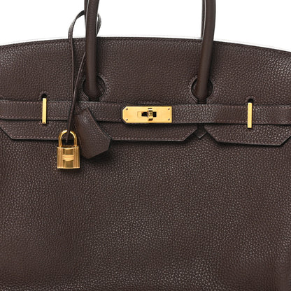 Hermes Togo BIRKIN 35 Chocolate 8 of 10