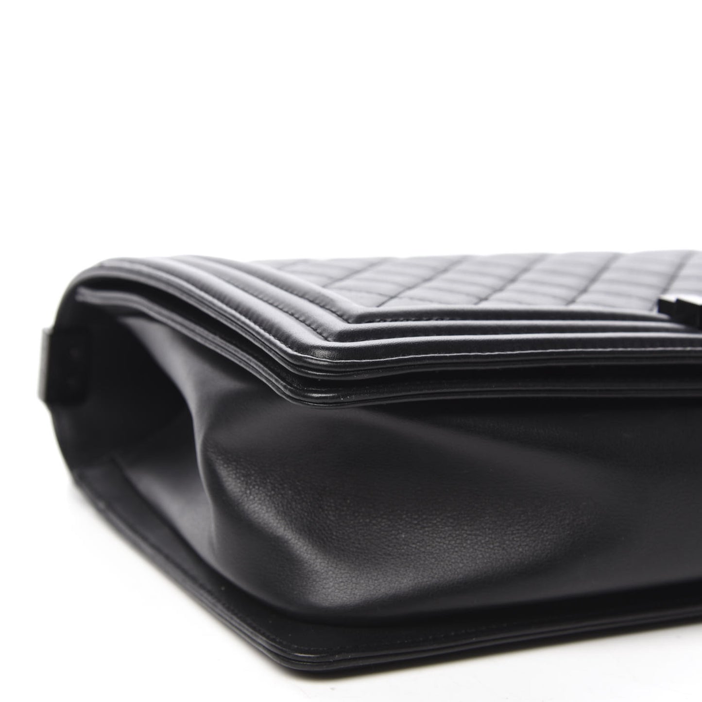 Calfskin Quilted New Medium Boy Flap So Black