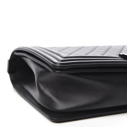 Chanel Calfskin Quilted New Medium Boy Flap So Black 6 of 11