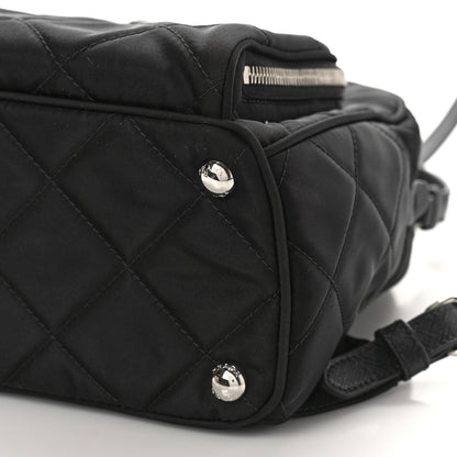 Prada Nylon Tessuto Impuntu Quilted Backpack Black 8 of 8