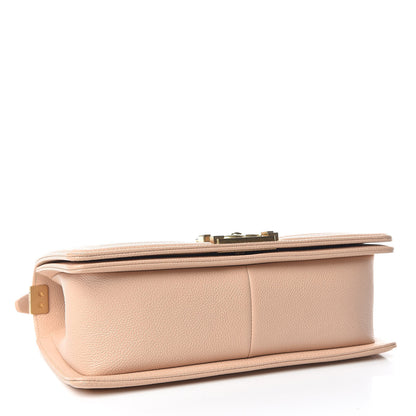 Chanel Caviar Quilted Medium Boy Flap Beige 4 of 14