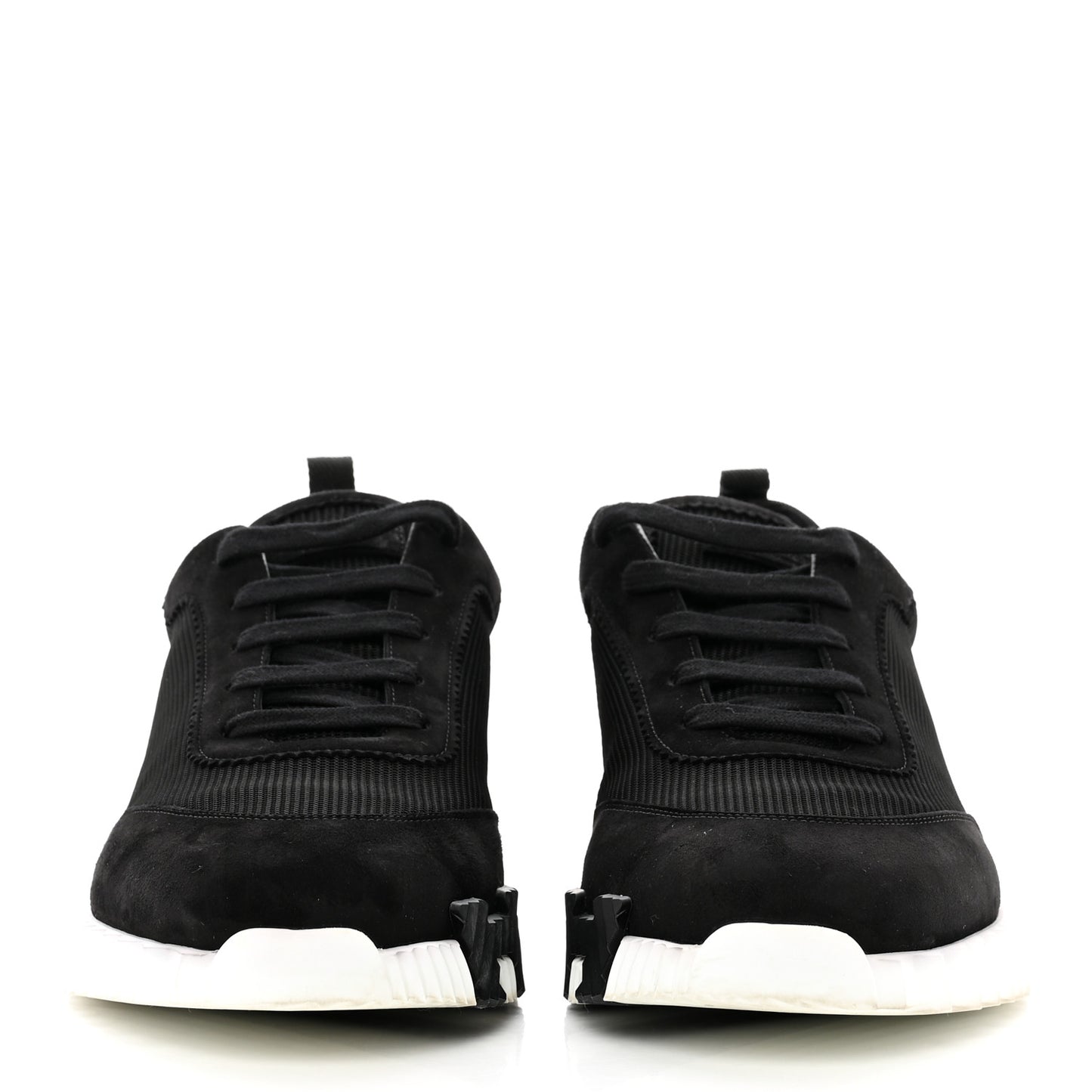Air Mesh Suede Goatskin Mens Bouncing Sneakers 44 Black