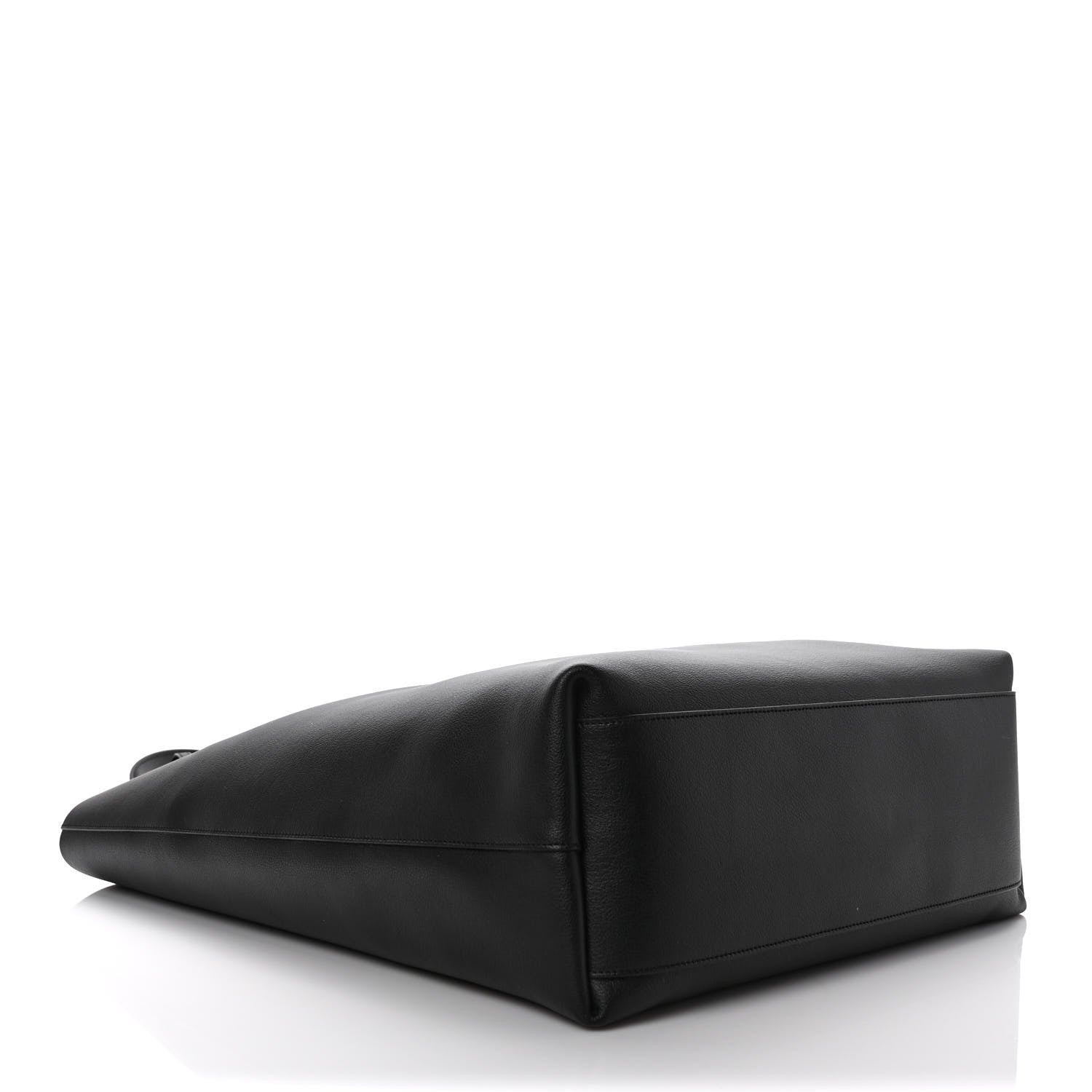 Saint Laurent Calfskin Bold Shopping Tote Black 4 of 8