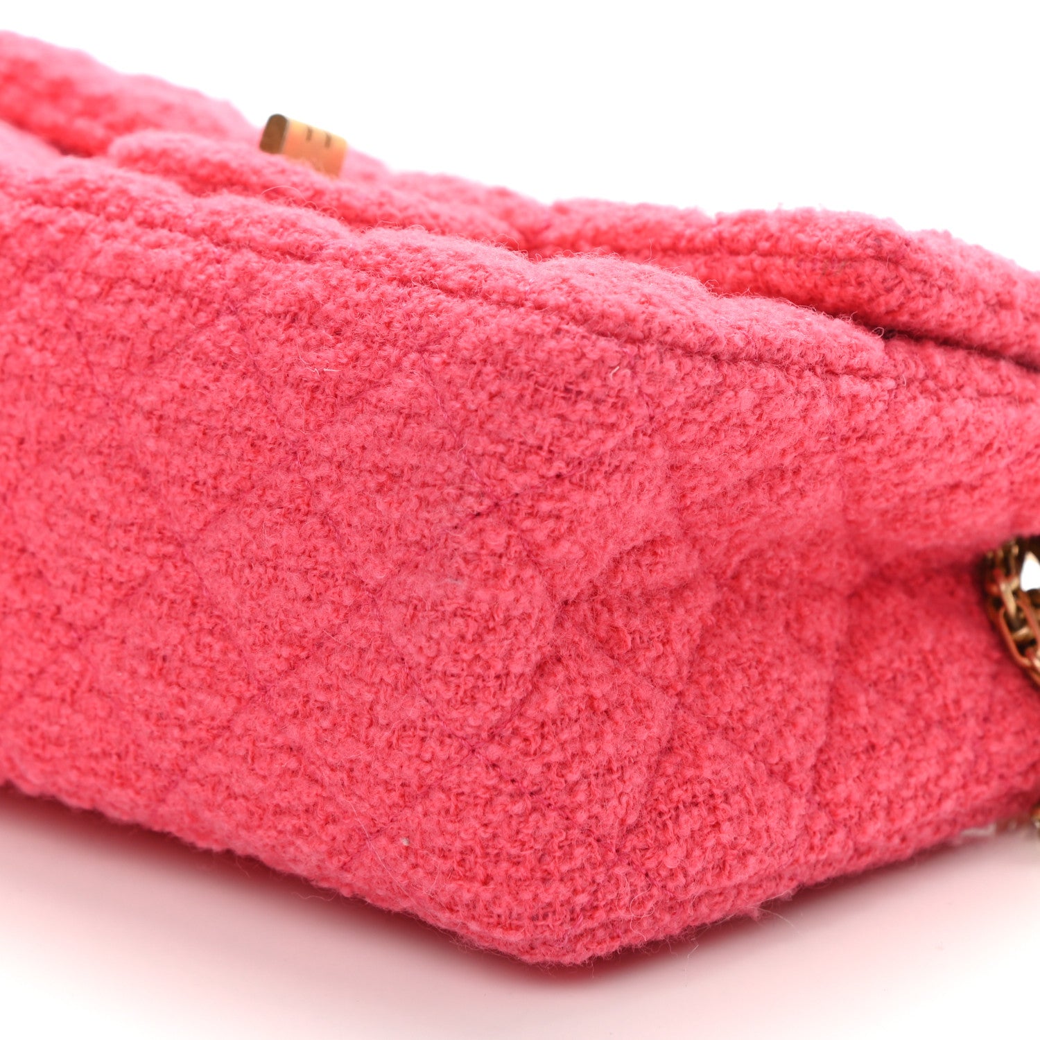 Chanel Tweed Quilted 2.55 Reissue Mini Flap Pink 10 of 10