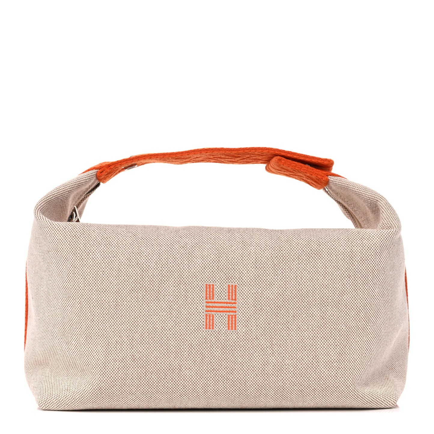 Canvas Large Bride-A-Brac Pouch Natural Orange