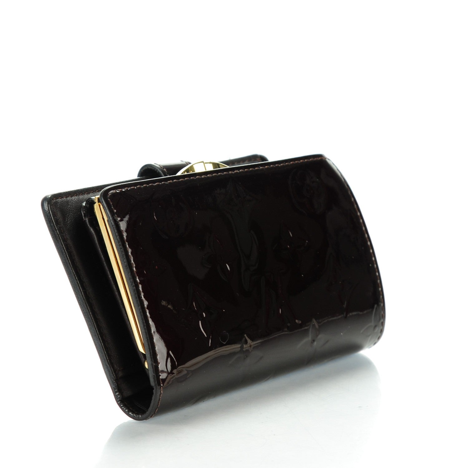Louis Vuitton Vernis French Purse Wallet Amarante 3 of 8