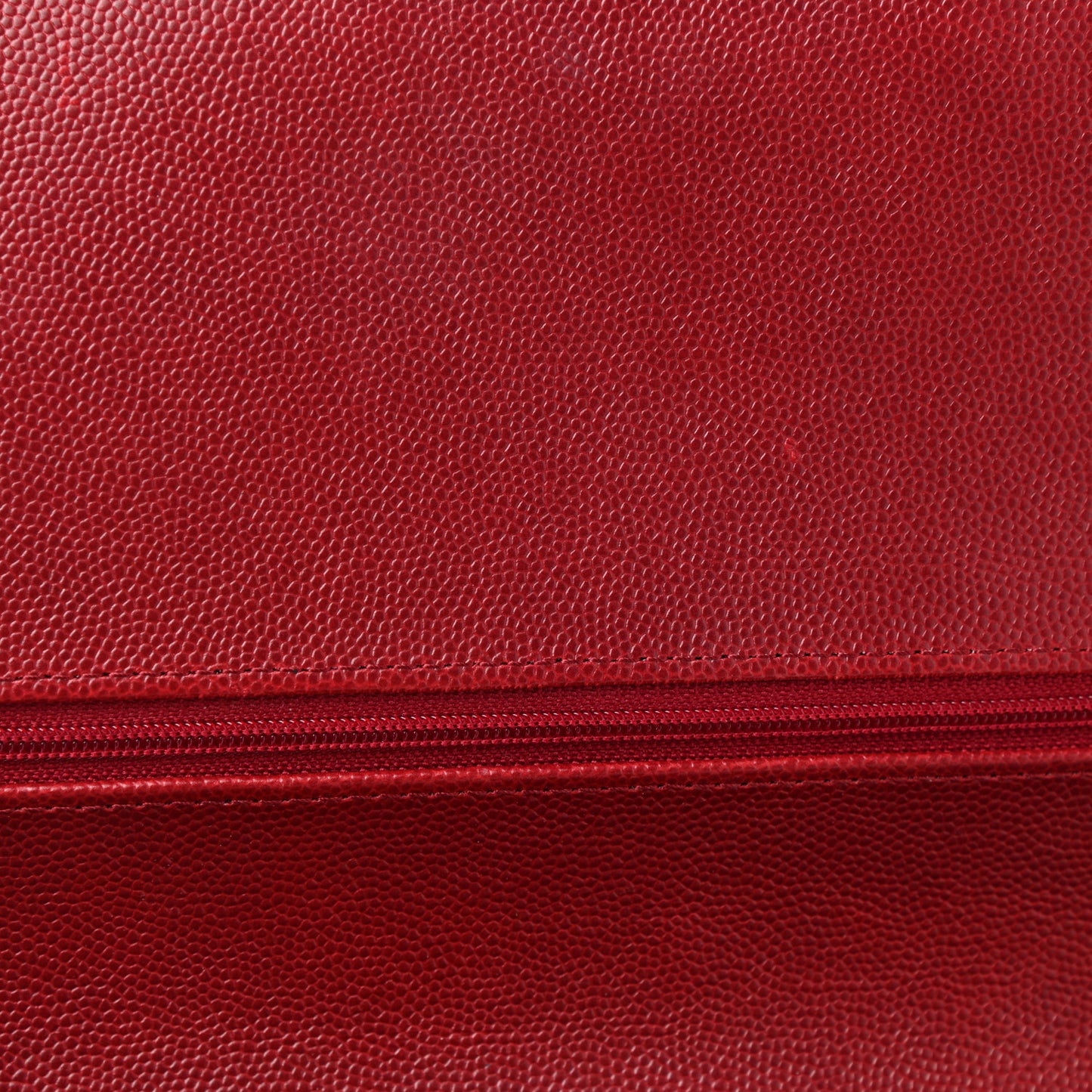 Caviar Quilted Jumbo Double Flap Dark Red
