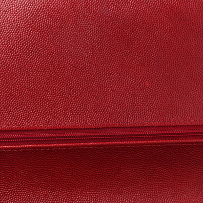 Chanel Caviar Quilted Jumbo Double Flap Dark Red 12 of 12